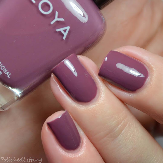 muted plum nail polish