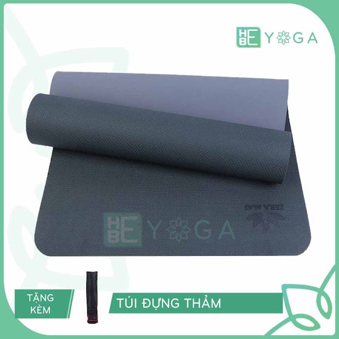 Thảm Tập Yoga Zera Mat TPE 8mm 2 Lớp Cao Cấp Tặng Kèm Túi Và Dây