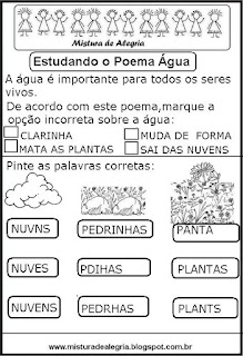 dia mundial da água, poema