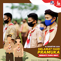 Twibbon Sambut Peringatan Hari Pramuka ke 60 Tahun