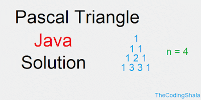 Pascal Triangle Java Program - The Coding Shala