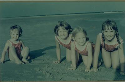 Martha McPhee with all three sisters at beach