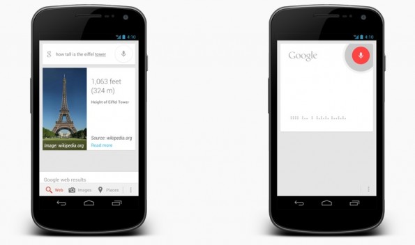 Google Voice Search: The answer to Siri and S-voice integrated in Jelly Bean