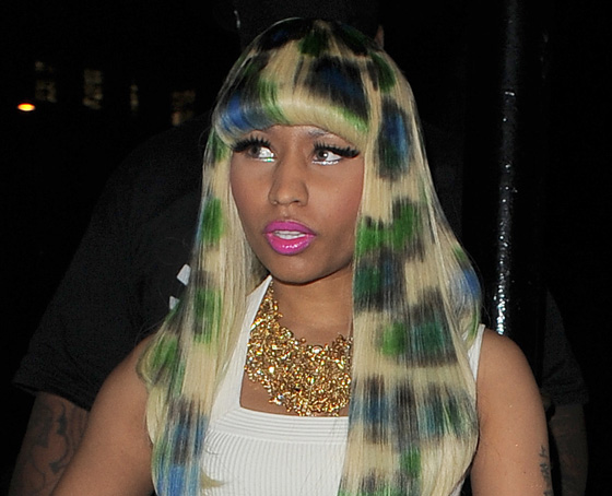 In all honesty Nicki Minaj's wig looks like she let a 4-year-old doodle all 