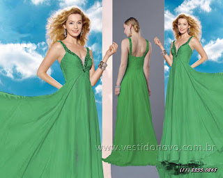 vestido verde tamanho grande