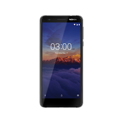  front view of Nokia 3.1