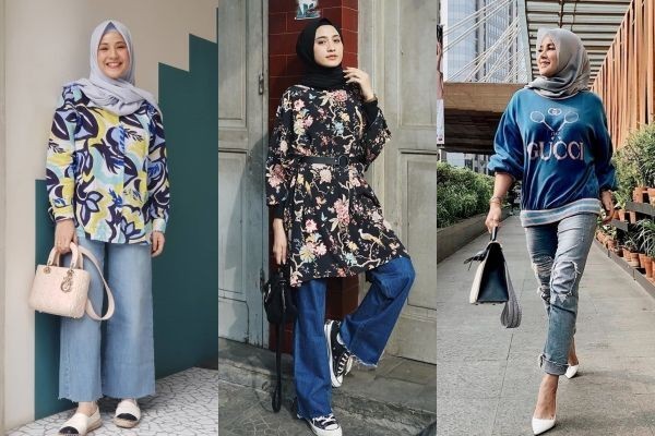 4 Model Celana Jeans Terbaru Untuk Wanita Berhijab