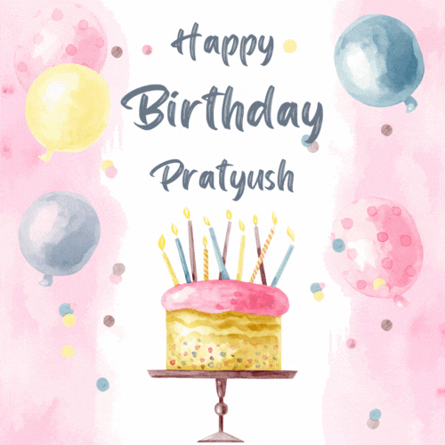 Happy Birthday Pratyush (Animated gif)