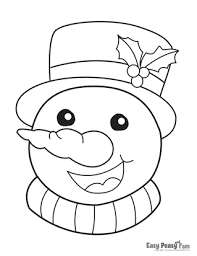 easy Christmas coloring pages for toddlers 3