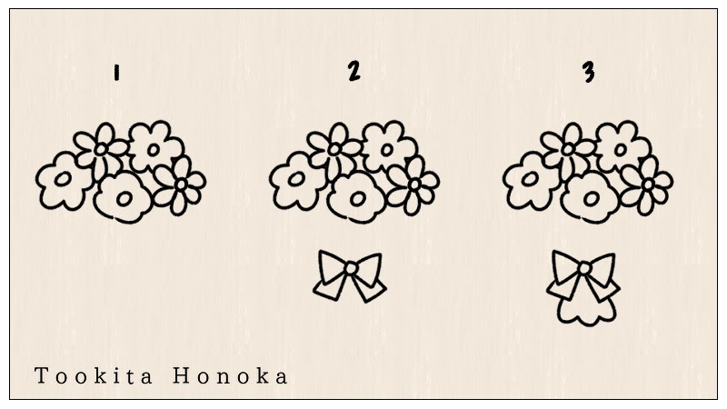 簡単かわいい 花束のイラストの描き方 手書き ボールペン 手帳用 How To Draw Flower Bouquet 遠北ほのかのイラストサイト