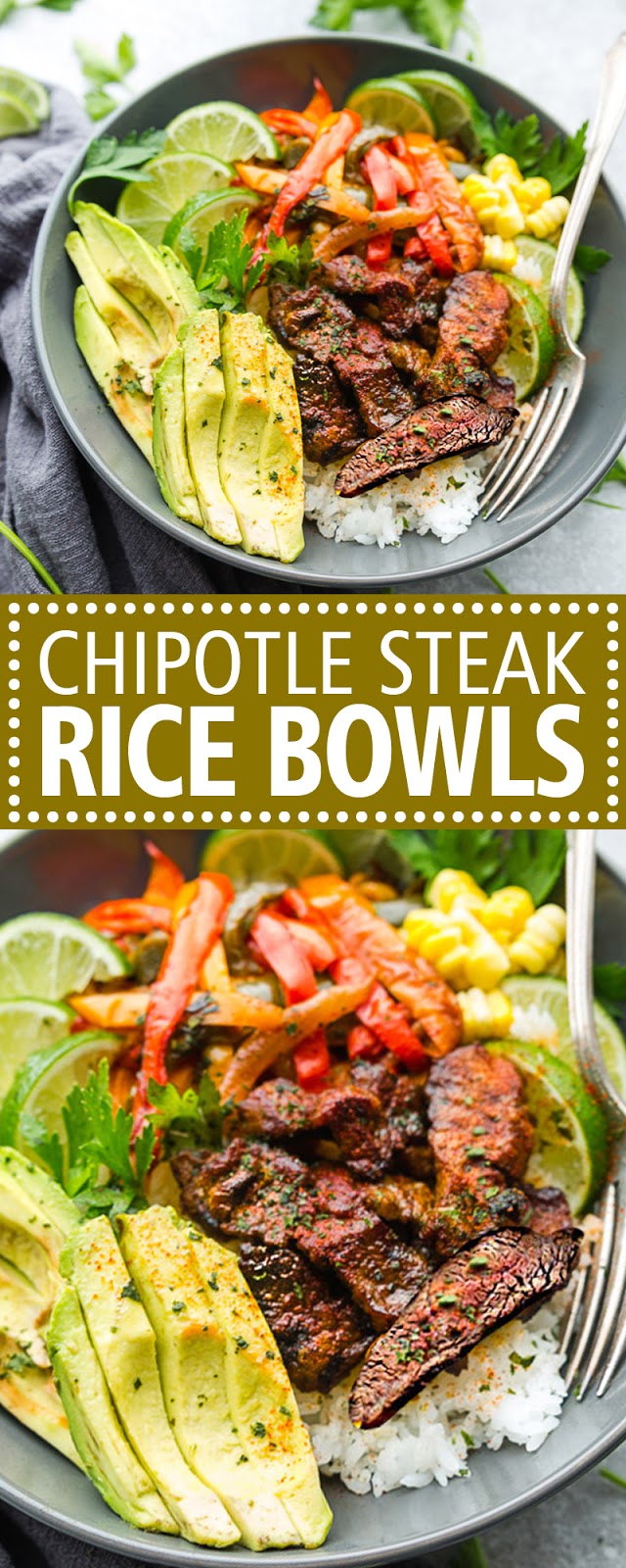 CHIPOTLE STEAK RICE BOWLS