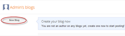 making new blog