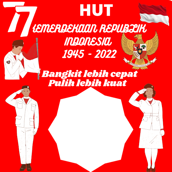 Link Twibbonize Hari Kemerdekaan Republik Indonesia 17 Agustus 2022 HUT RI ke-77 id: indonesiaqjaya