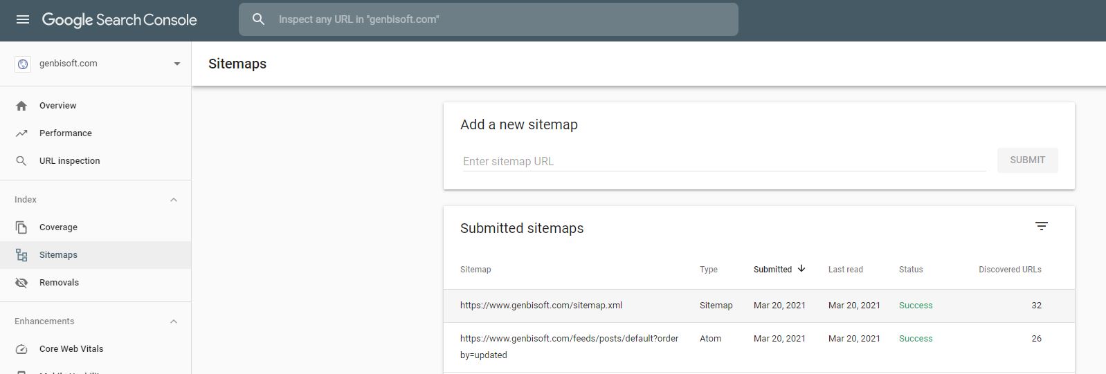submit sitemap ke google search console (RahmanCyber.NET)