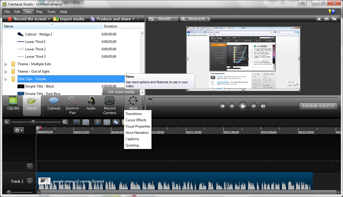 Camtasia Studio 8.5.1.1962 Free Download for Windows 7/8 ...