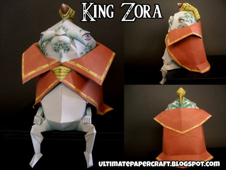 King Zora Papercraft