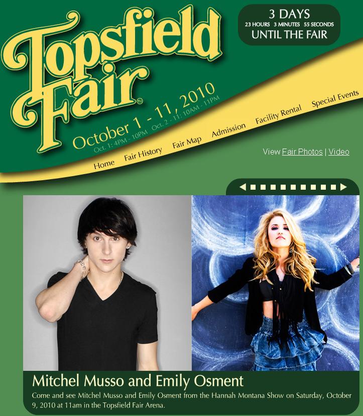 Live in concert mitchel musso and emily osment perform at the