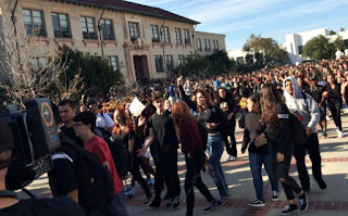 Berkeley High Students Stage Walkout To Protest Trump Win 