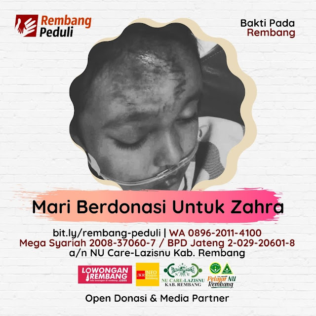 Rembang Peduli : Mari Bredonasi Untuk Adik Zahra