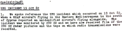 RAF File - Cold War spyplane incident