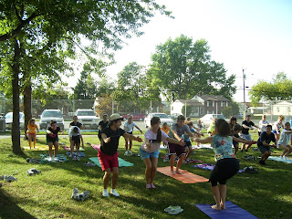 Gloucester Catholic Cross Country team concludes practice with Yoga Instructor Laura Bonanni