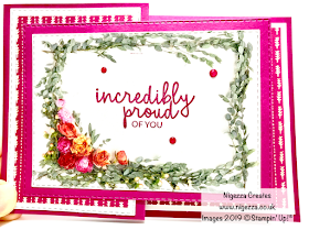 Nigezza Creates Fancy Fold Card For Stampin' For All DT Challenge Stampin' Up! Petal Promenade Needlepoint Nook