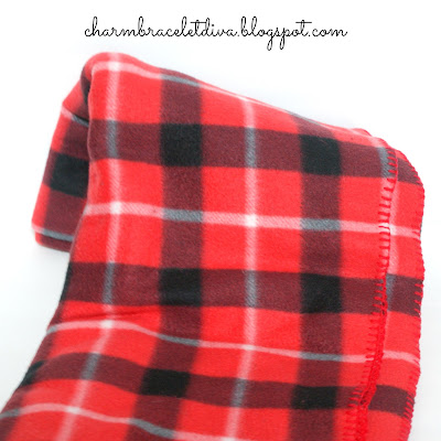 red plaid fleece throw blanket