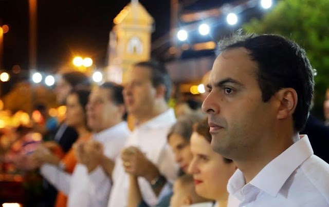 Paulo e Eduardo prestigiam missa ao padroeiro de São Lourenço da Mata