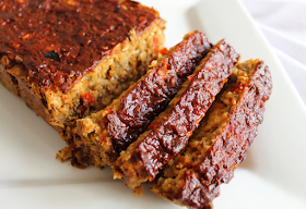 Savory Chickpea Loaf with Barbecue Glaze