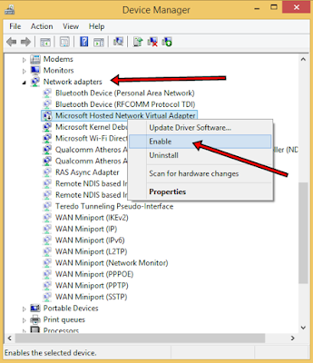 Solusi Untuk The Hosted Network Couldn’t Be Started Pada Saat Menyalakan Hotspot