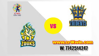 Who will win Today CPL T20 2019 17th Match Lucia Zouks vs Barbados