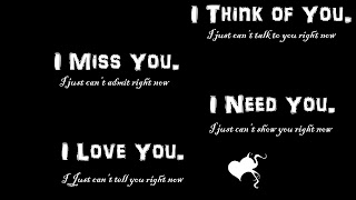 Black and White I love you miss you Text HD Wallpaper