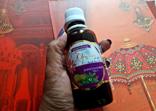 Khandige Bhrangamalakadi Organic Hair oil Review