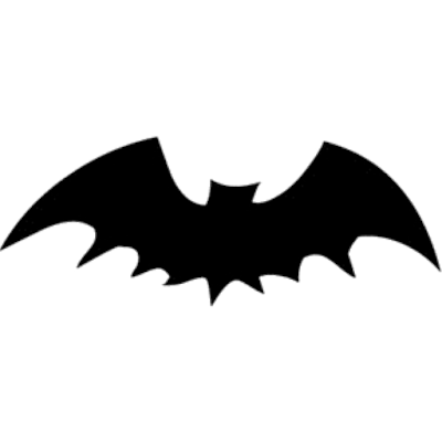 bat clipart black and white free 