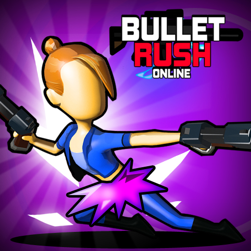 Bullet Rush Online – Shoot down enemies and run toward a helipad