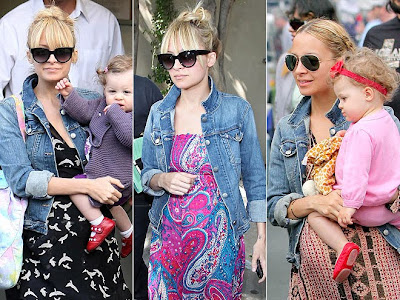 Nicole Richie Pregnant Fashion. nicole richie pregnant style