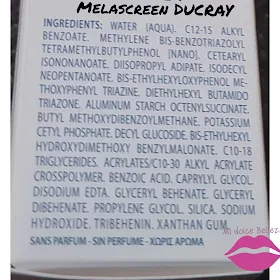 Melascreen de DUCRAY ingredientes