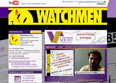 Zack Snyder convoca concurso de comerciais para “Watchmen”