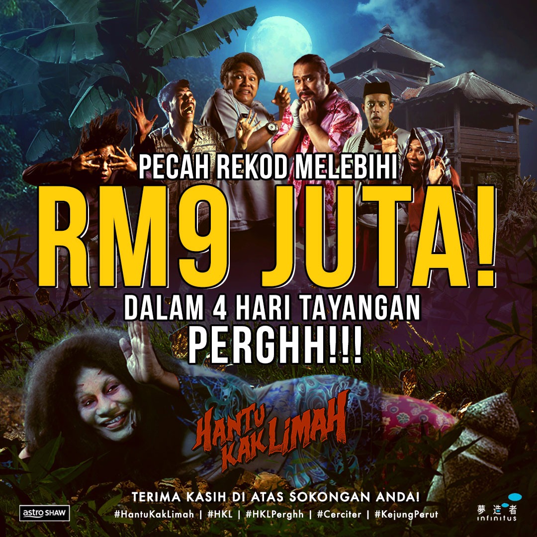 KUTIPAN HANTU KAK LIMAH MELEBIHI RM9 JUTA DALAM TEMPOH 4 