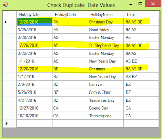 DataGridview Check For Duplicate Values And Group Code In Separate Column