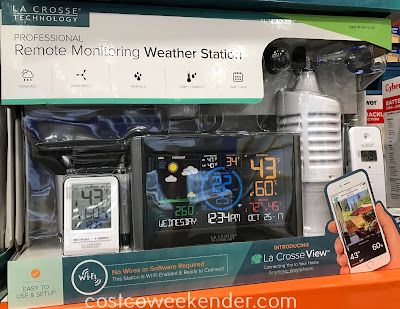 Get real time weather updates with the La Crosse Professional Remote Monitoring Weather Station