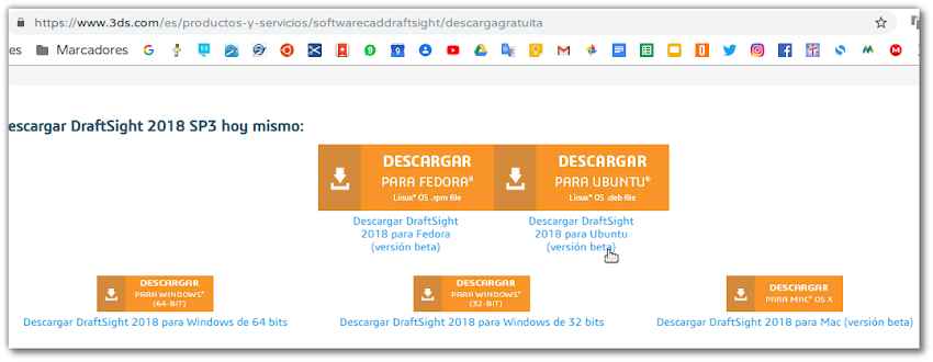 Draftsight CAD Software (programa) para Linux Ubuntu y Fedora