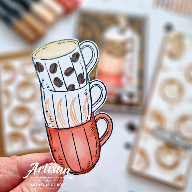 Stampin met Monique, A Little Latte Suite, Latte Love, stempelset, zelfgemaakte kaart, Artisan Designteam, Stampin' Up!