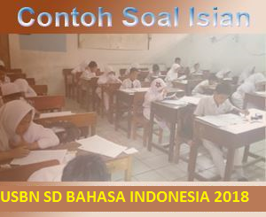 soal Isian Uraian Essay Esai USBN Bahasa Indonesia SD 2018