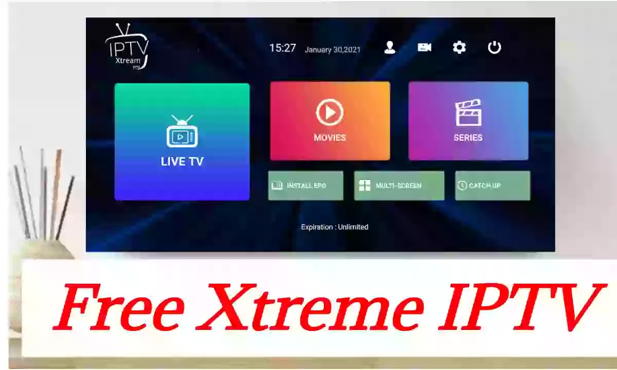 تحميل Free Xtreme IPTV+تطبيق iptv smarters player باخر اصدار مجانا