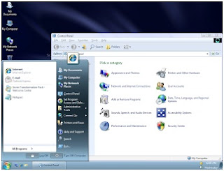 Mengubah theme (tampilan) windows XP menjadi Windows 7 menggunakan Seven Transformation Pack