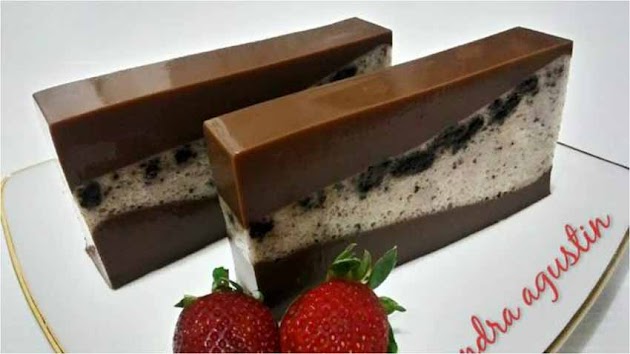 Puding Lapis Coklat Oreo by Sandra Agustin