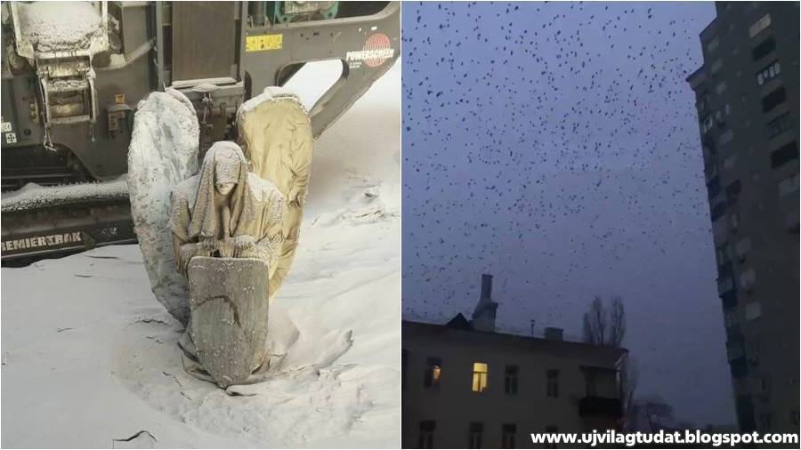 Egy oroszországi bányában a pusztulás angyalának szobrát találták meg, Kijev...