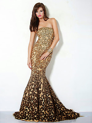 long gowns gold