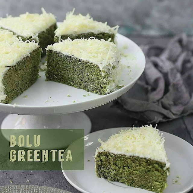 cara membuat bolu green tea enak lezat gurih dan nikmat